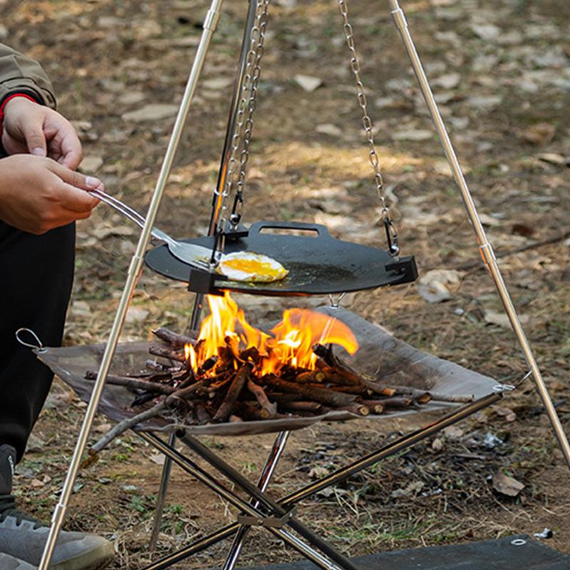 Camping Cooking One Pot - Trípode para fogatas al aire libre,
