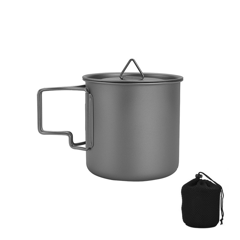 Camping Cooking Ware Set - Taza de camping de titanio con
