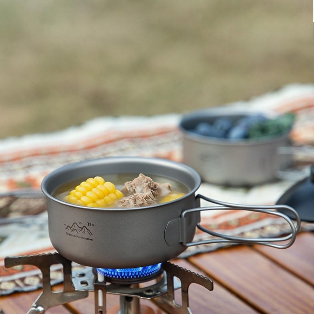 Camping Cooking One Pot - Olla de Cocina de Titanio para