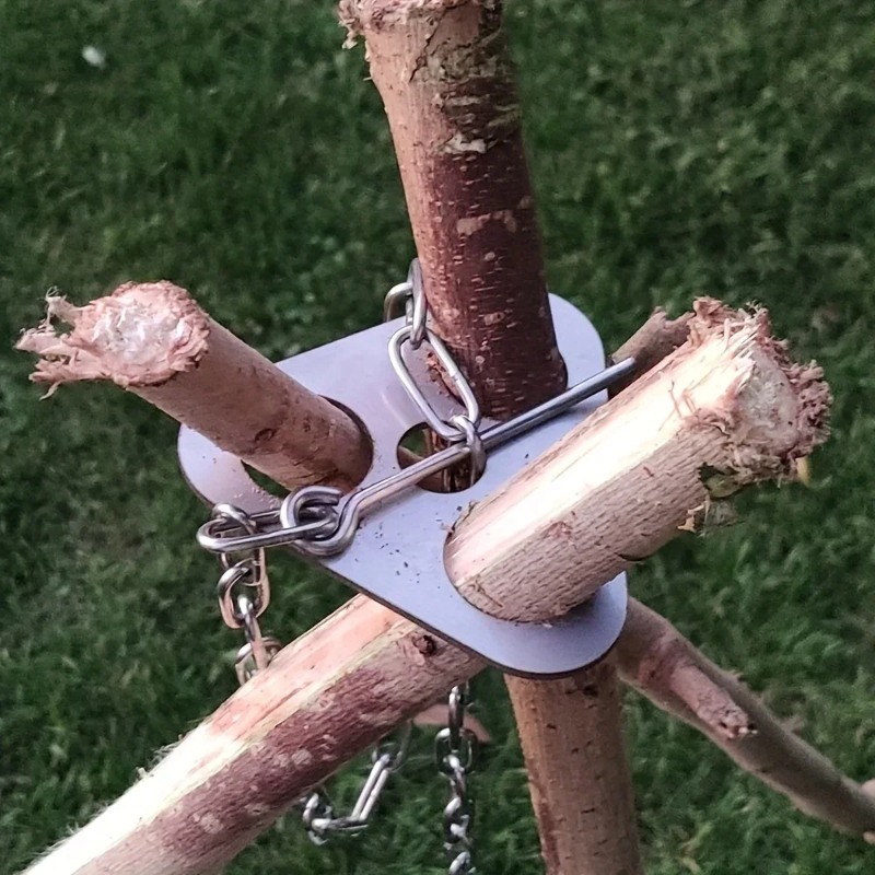 Camping Cooking Pot Tripod - Trípode Portátil Desmontable para Barbacoa al