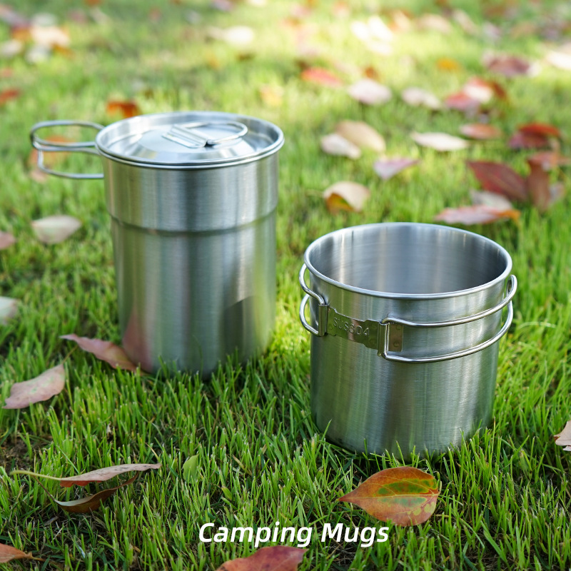 Camping Cooking Set With Kettle - 2 unids/set hervidor de Camping hervidor