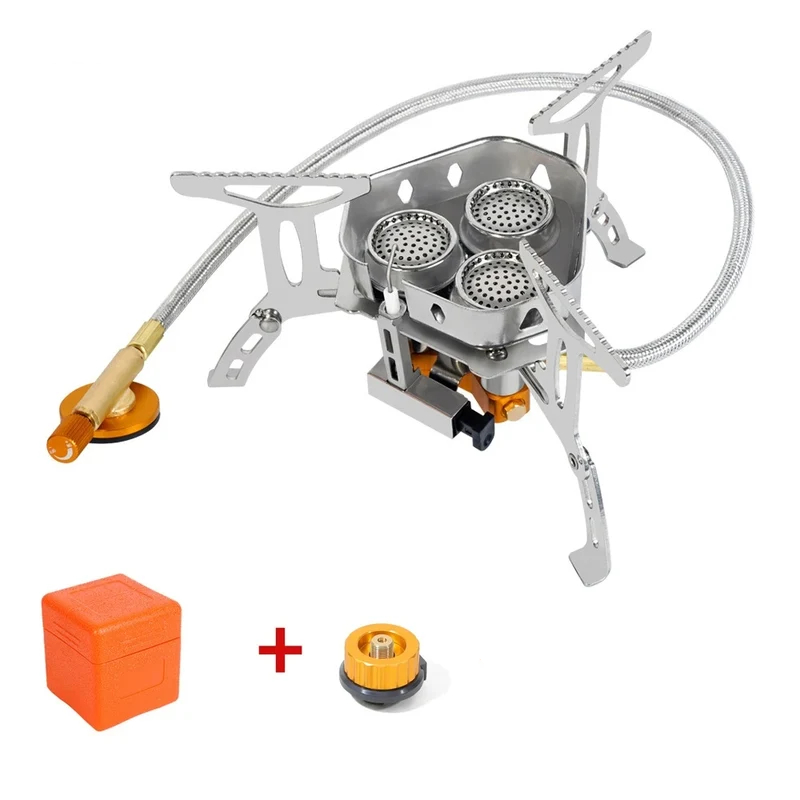 Camping Cooking Equipment Bag - Estufa de Gas de 3 cabezales,