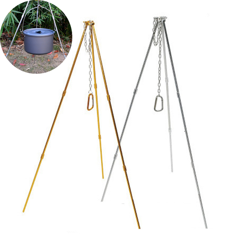 Camping Cooking Pot Tripod - Trípode para acampar al aire libre,