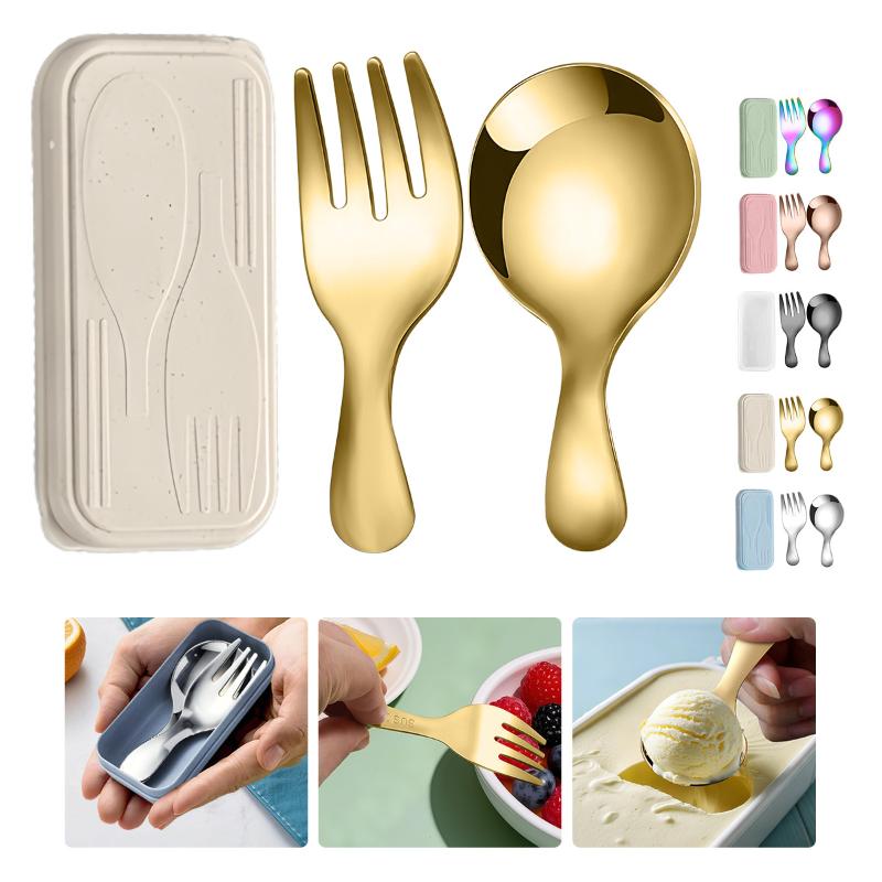 Camping Outdoor Cooking Set - Juego de vajilla de acero inoxidable,