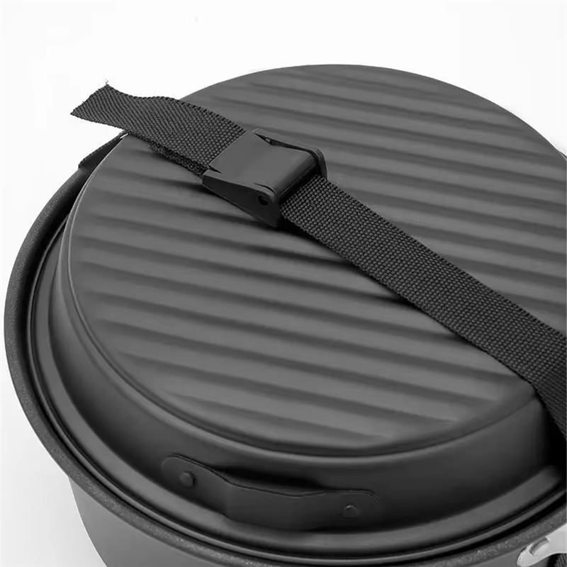 Camping Cooking Set With Kettle - Juego de utensilios de cocina antiadherentes