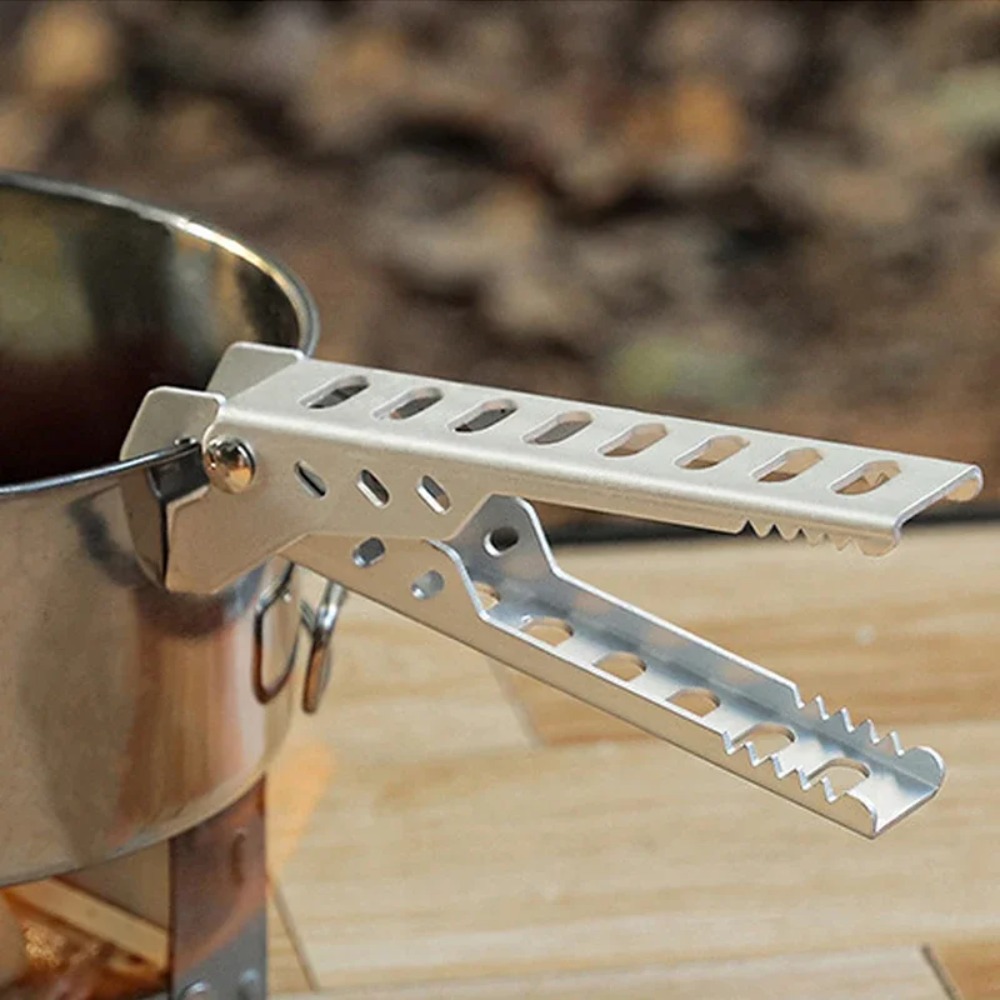 Camping Cooking Survival - Clip de aleación de aluminio anticaliente,