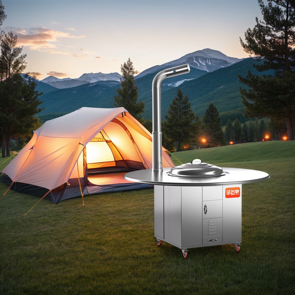 Camping Cooking Wood Stove - Estufa de Leña de Acero Inoxidable