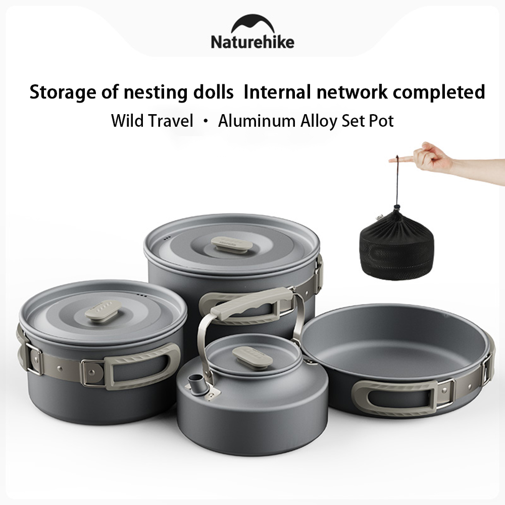 Camping Outdoor Cooking Set - Naturehike-Juego de ollas al aire libre,