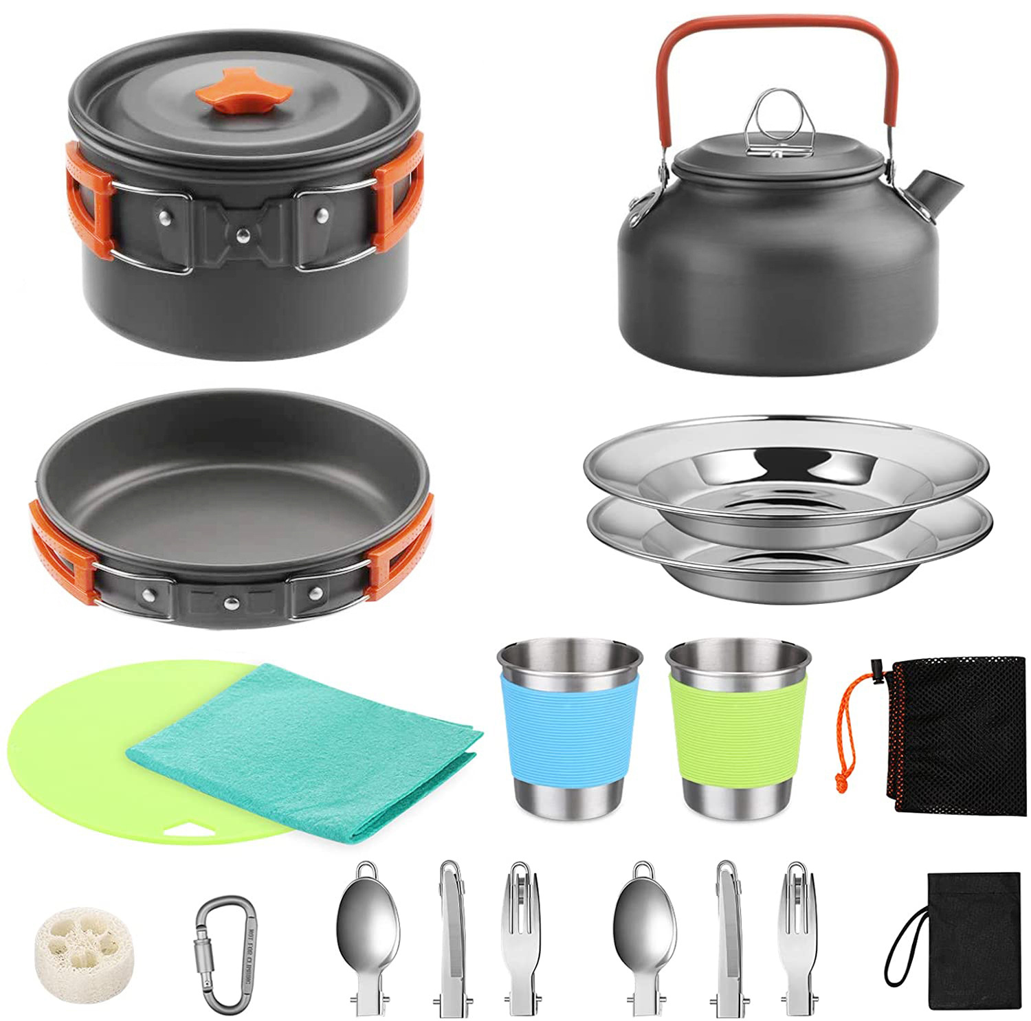 Juego de Cocina para Acampar a - Camping Cooking Set With Kettle reseña y precio