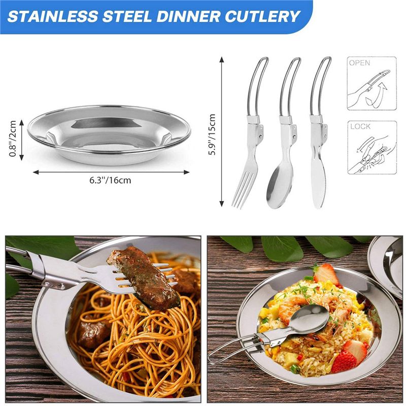 【COMPADORES】Utensilios de coci - Camping Outdoor Cooking Set reseña y precio