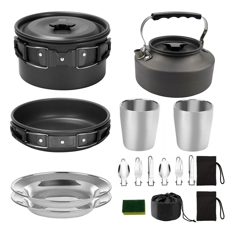 【COMPADORES】Utensilios de coci - Camping Outdoor Cooking Set reseña y precio