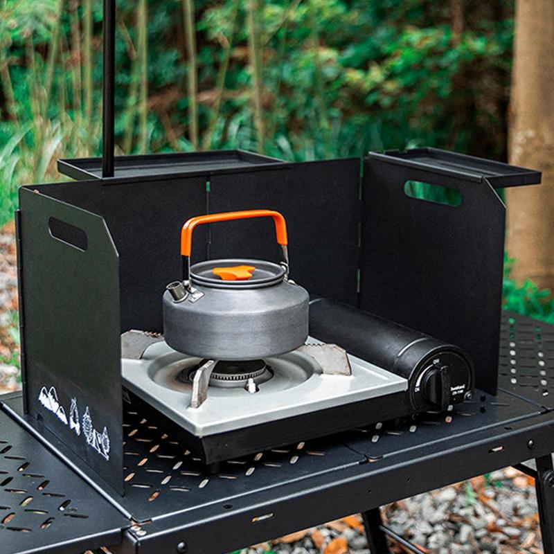 Bloqueador de viento al aire l - Camping Cooking Wind Blocker reseña y precio