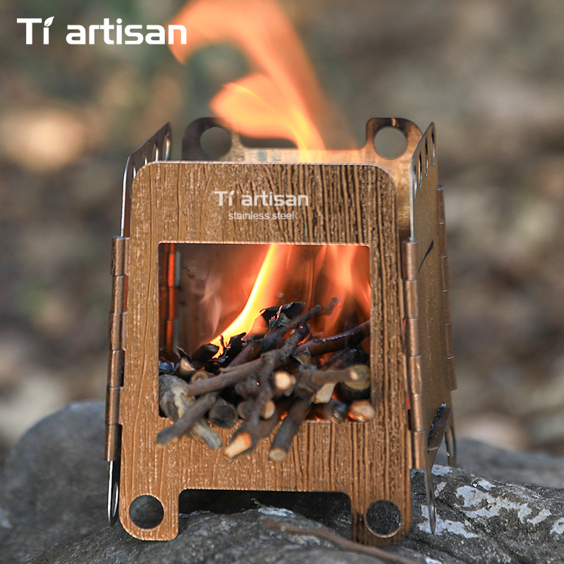 Tiartisan Estufa de Camping de - Camping Cooking Wood Stove reseña y precio