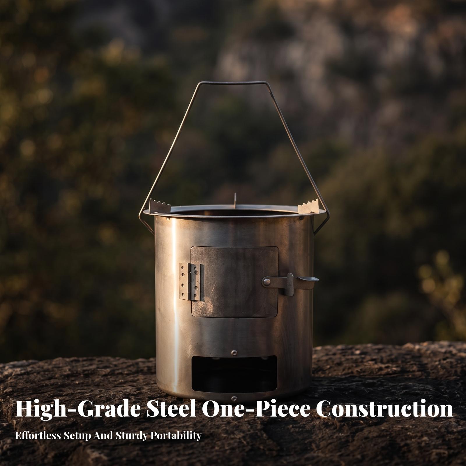 Estufa de Leña Económica para  - Camping Cooking Wood Stove reseña y precio