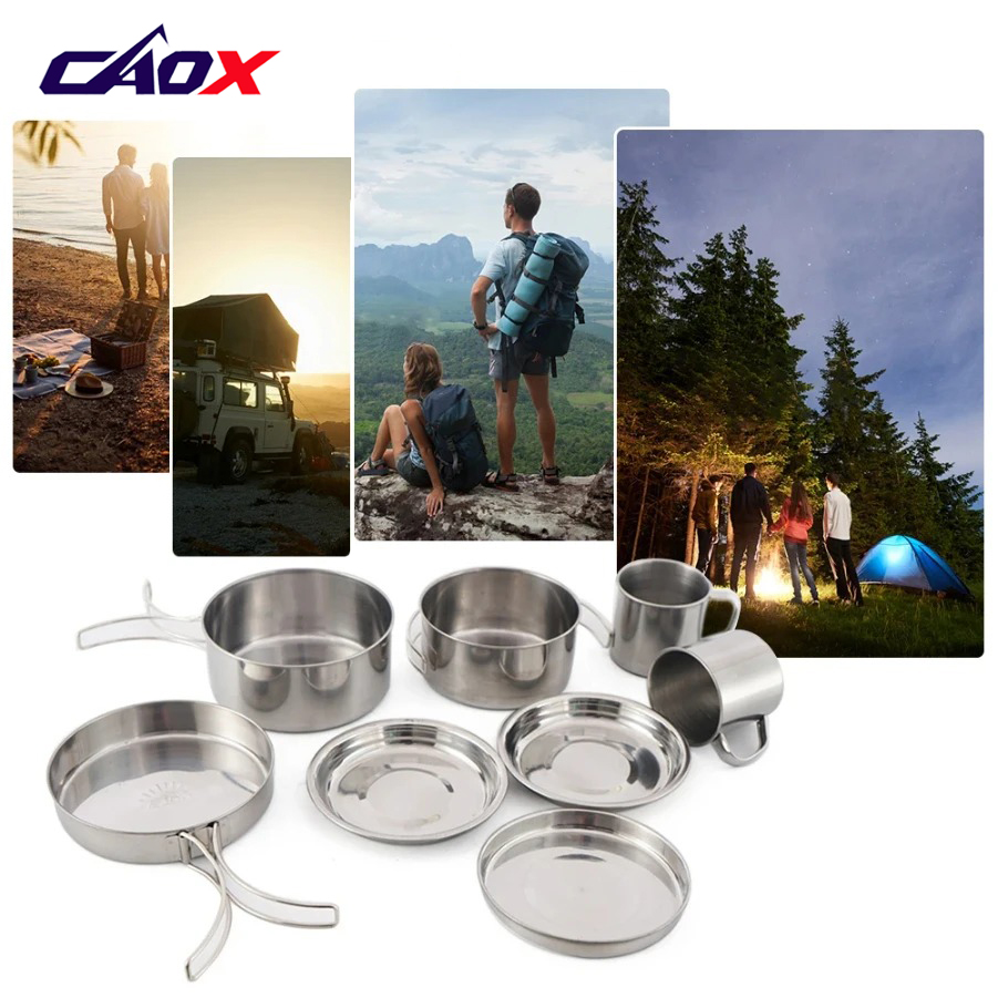 CAOX Juego de Utensilios de Co - Camping Cooking Ware Set reseña y precio