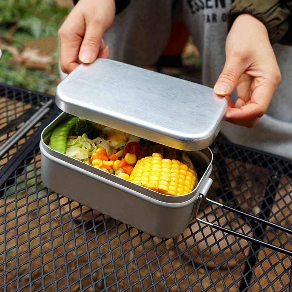 Vajilla ultraligera para acamp - Camping Outdoor Cooking Set reseña y precio