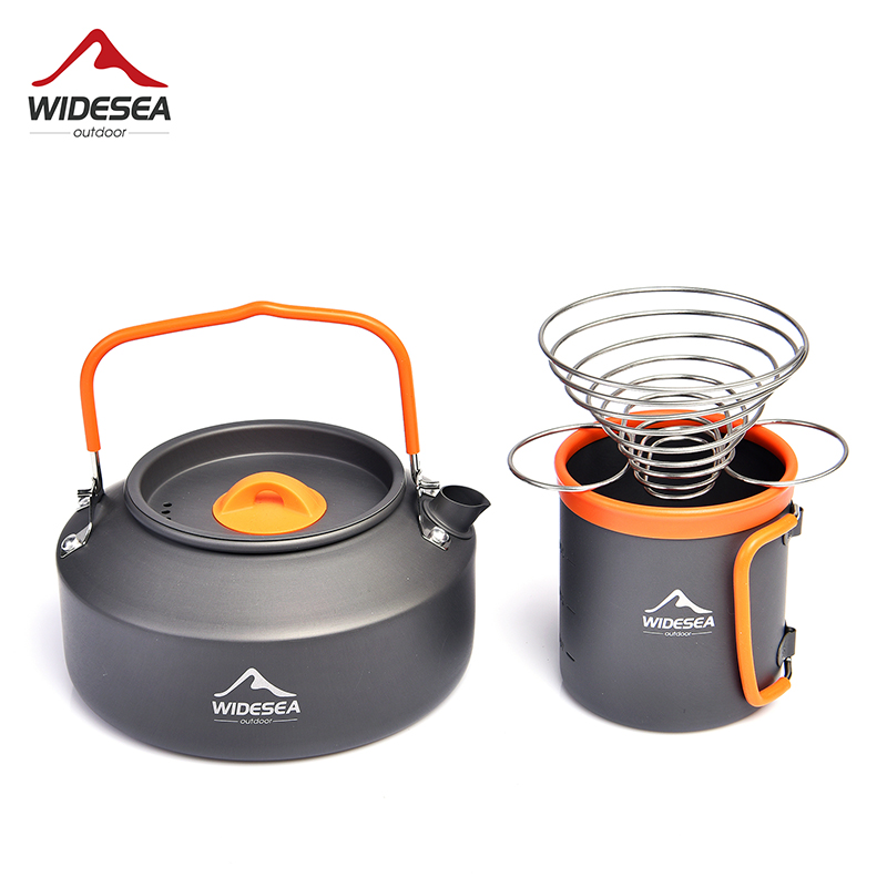 Widesea-Juego de utensilios de - Camping Cooking Set With Kettle reseña y precio