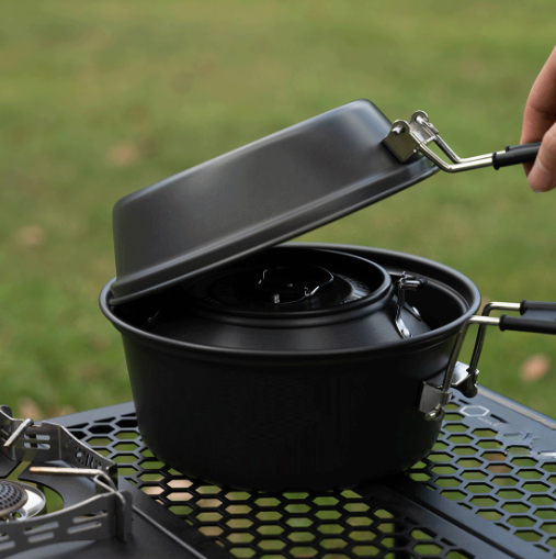 Juego de utensilios de cocina  - Camping Cooking Set With Kettle reseña y precio