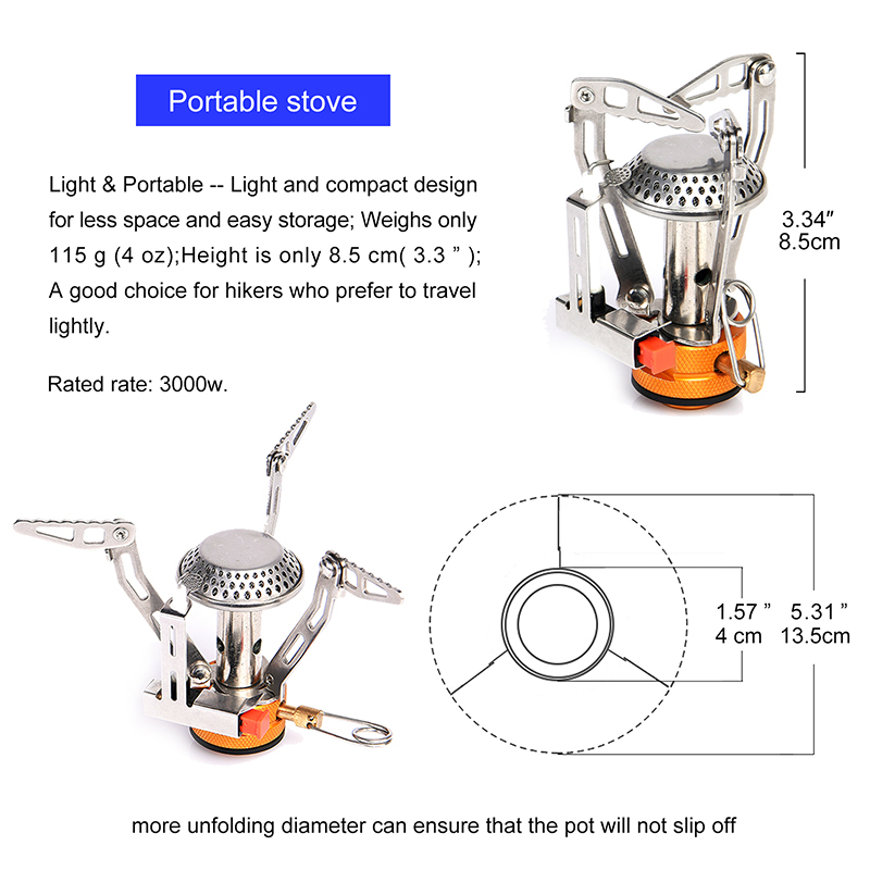 Estufa de gas de una sola piez - Camping Cooking Backpack reseña y precio