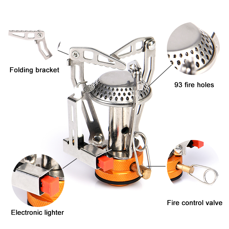 Estufa de gas de una sola piez - Camping Cooking Backpack reseña y precio