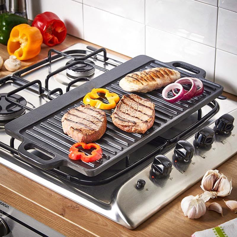 Plancha de hierro fundido sin  - Camping Cooking Range reseña y precio