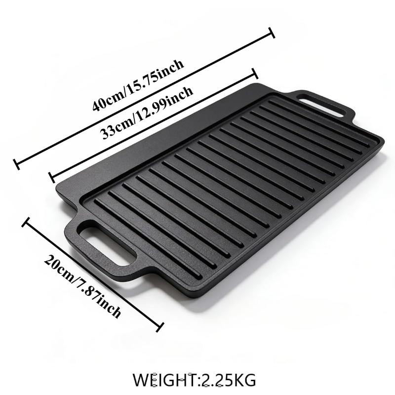 Plancha de hierro fundido sin  - Camping Cooking Range reseña y precio