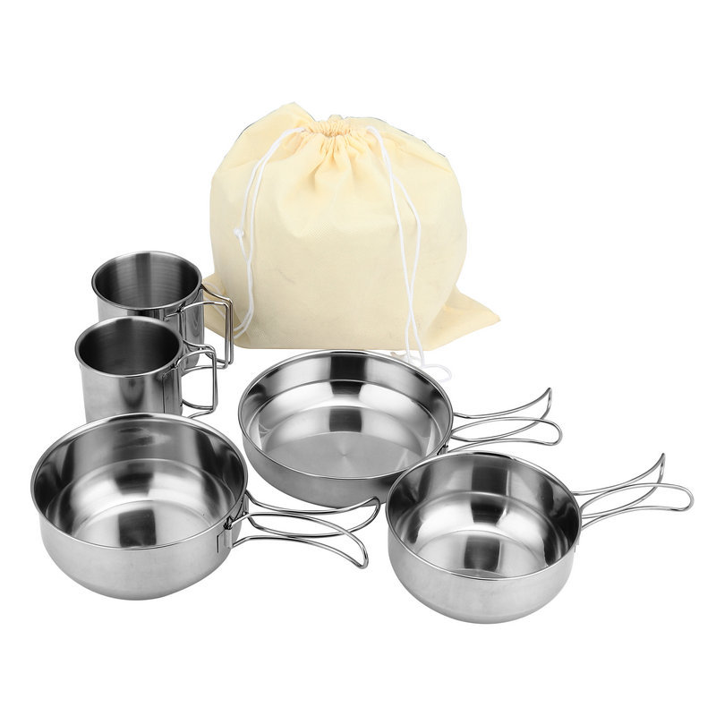 Juego de Ollas y Sartenes Pleg - Camping Cooking Ware Set reseña y precio