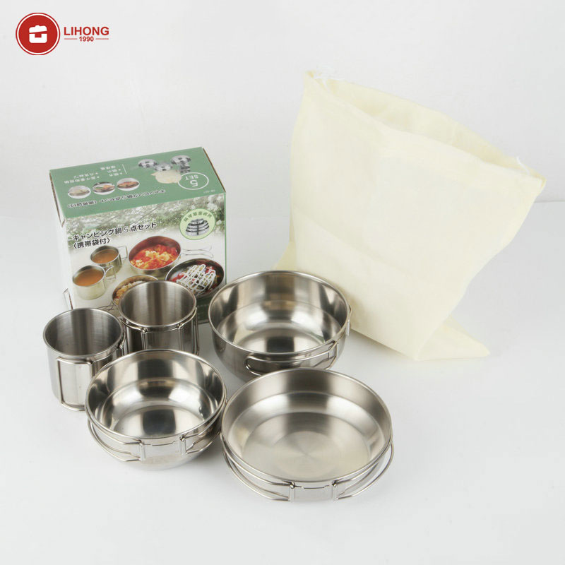 Juego de Ollas y Sartenes Pleg - Camping Cooking Ware Set reseña y precio