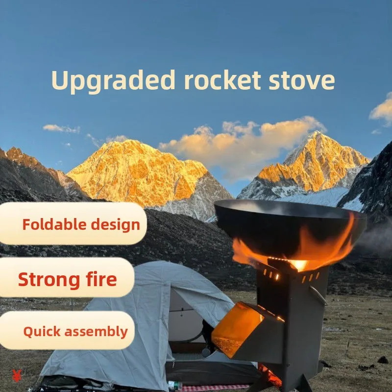 Estufa de Leña Plegable Integr - Camping Cooking Wood Stove reseña y precio