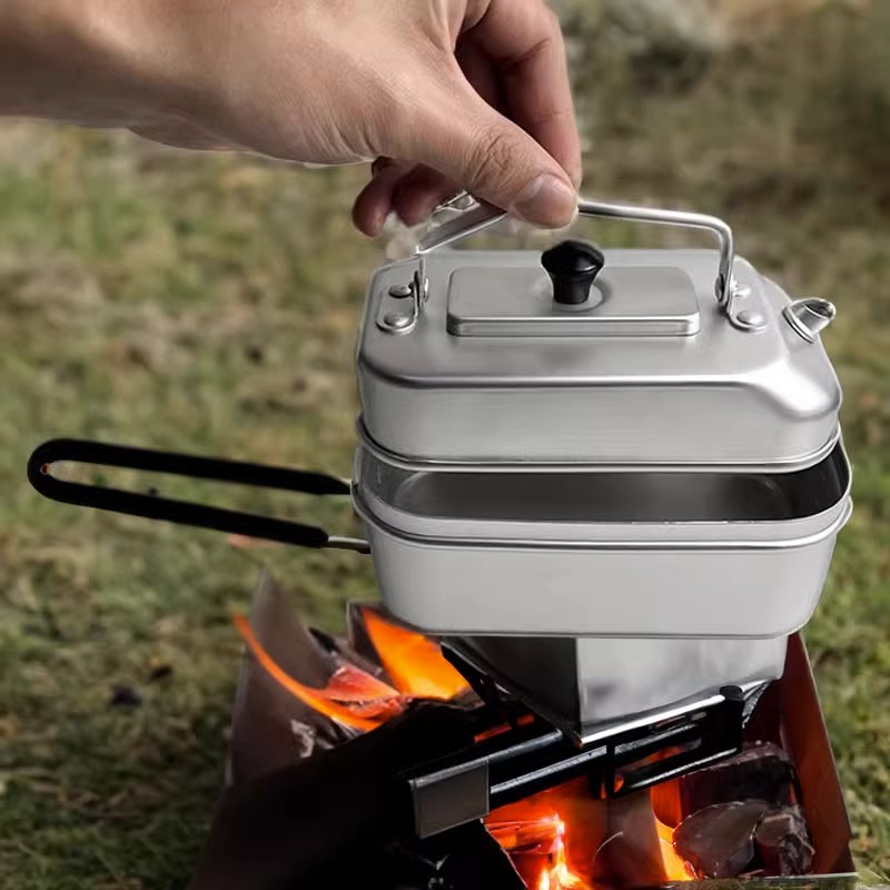 Tetera portátil ultraligera pa - Camping Cooking Set With Kettle reseña y precio