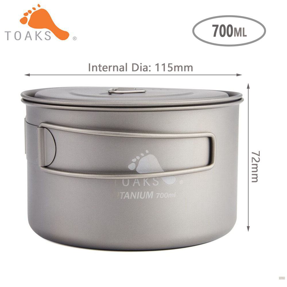 TOAKS-ollas de titanio puro pa - Camping Cooking Survival reseña y precio