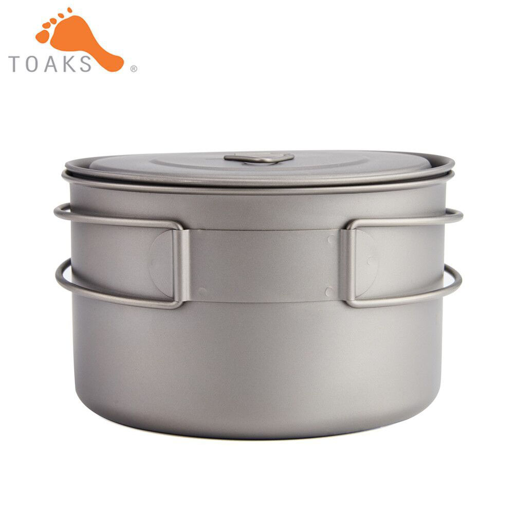 TOAKS-ollas de titanio puro pa - Camping Cooking Survival reseña y precio