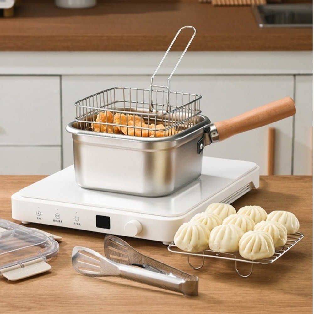 Sartén portátil de acero inoxi - Camping Cooking Basket reseña y precio