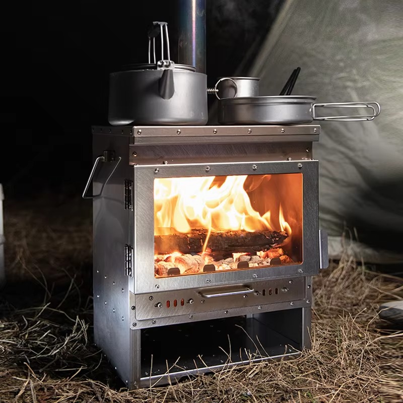 Estufa de Leña de Titanio 2026 - Camping Cooking Wood Stove reseña y precio