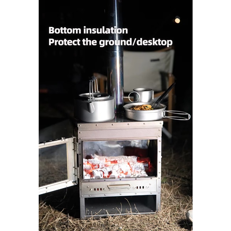 Estufa de Leña de Titanio 2026 - Camping Cooking Wood Stove reseña y precio