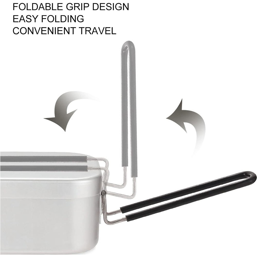 Fiambreras de aluminio de 800M - Camping Outdoor Cooking Set reseña y precio