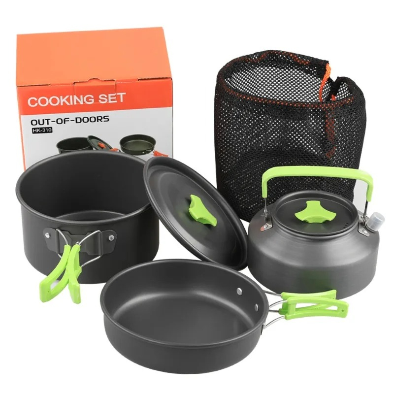Juego de Cocina para Acampar,  - Camping Cooking Set With Kettle reseña y precio
