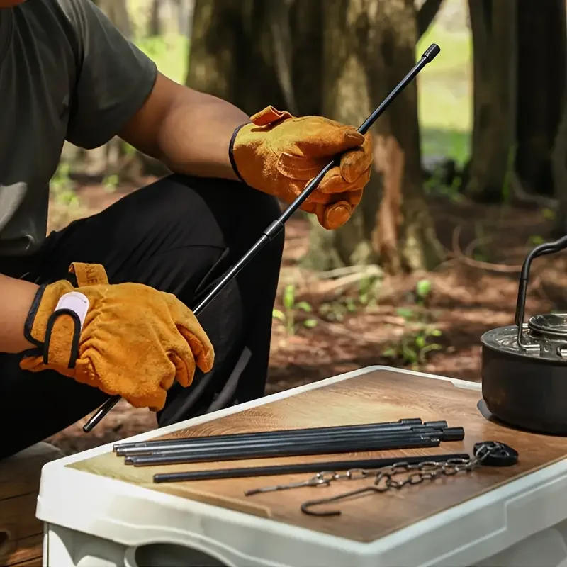 Trípode Grande para Fogatas al - Camping Cooking Pot Tripod reseña y precio
