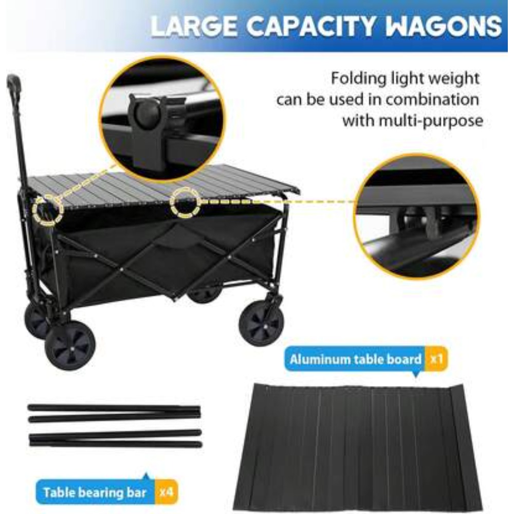 Carro de jardín plegable, carr - Camping Cooking Table Foldable reseña y precio