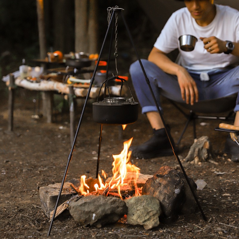 Trípode Portátil para Cocina a - Camping Cooking Pot Tripod reseña y precio