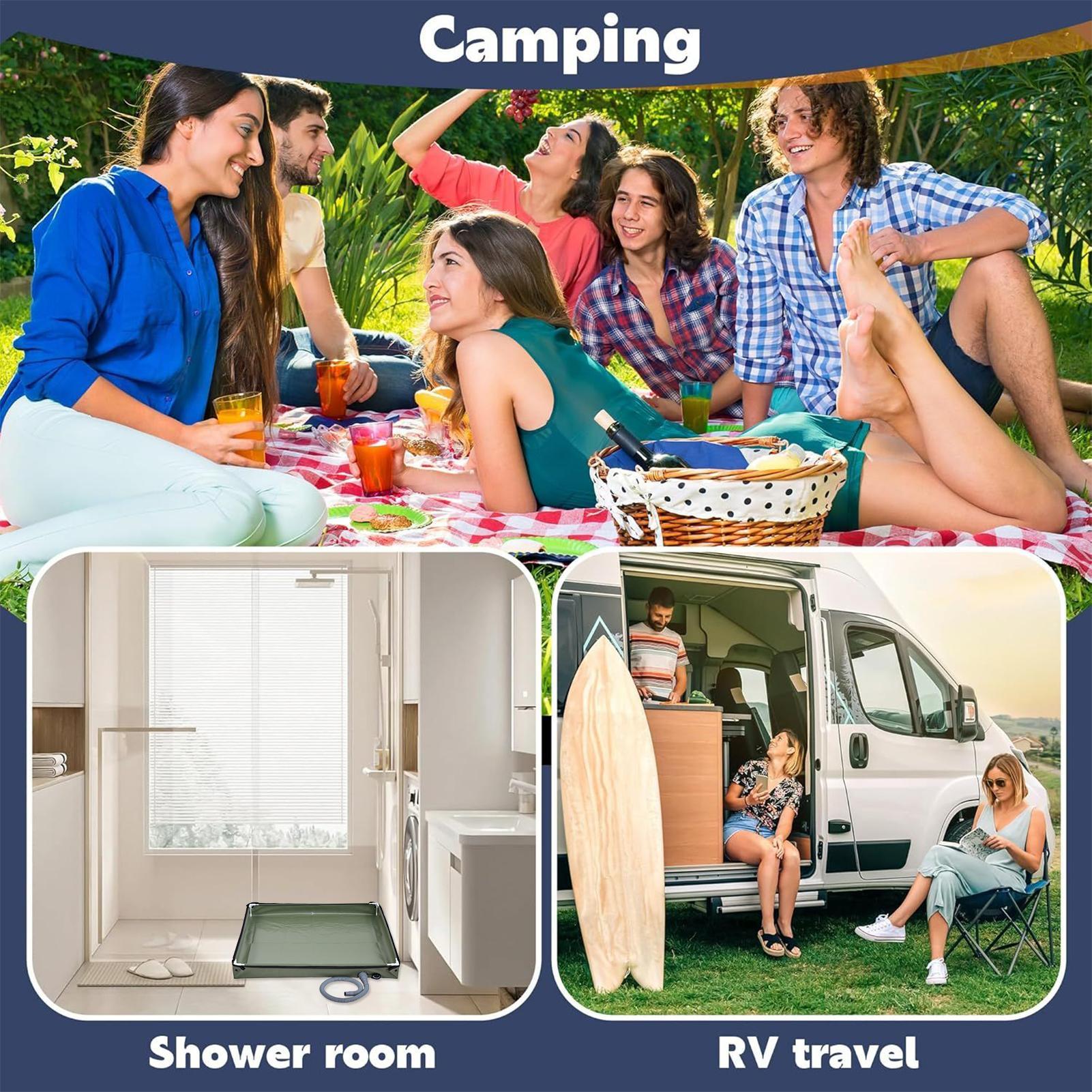 Base de suelo para ducha de ca - Camping Cooking Survival reseña y precio