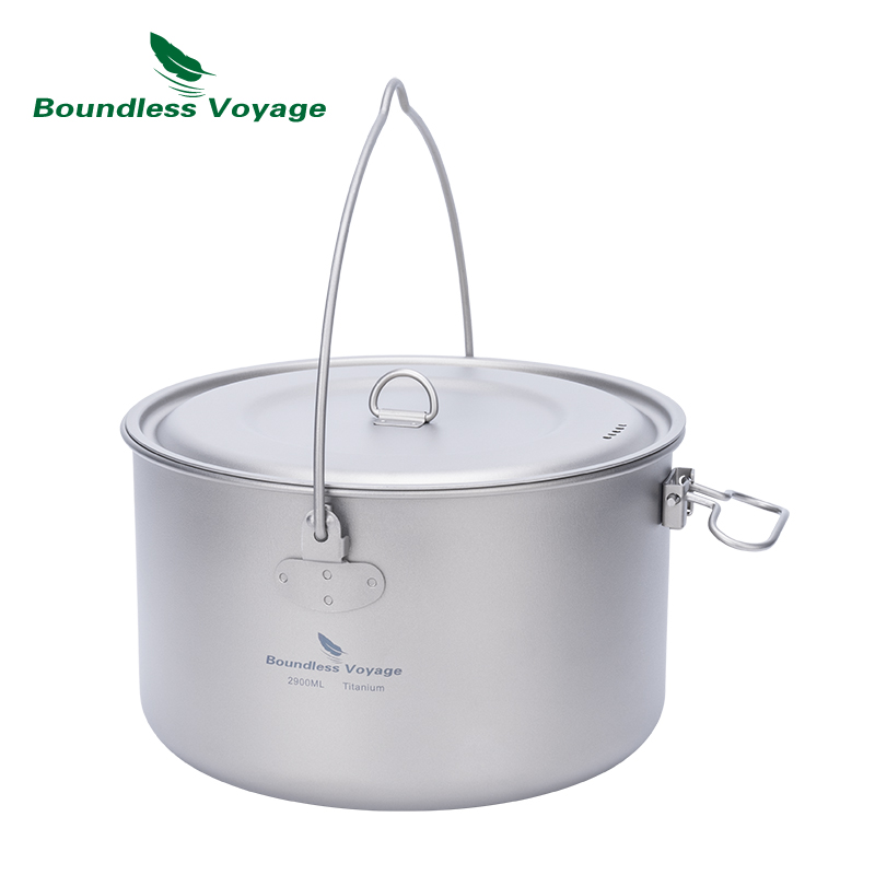 Olla de titanio Boundless Voya - Camping Cooking Ware Set reseña y precio