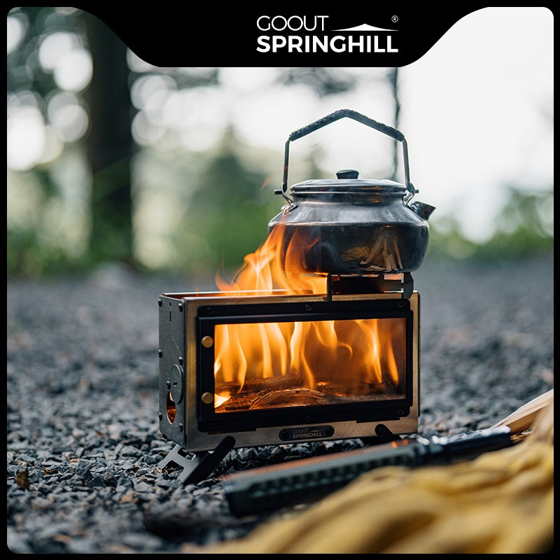 Estufa de Leña Portátil Goout  - Camping Cooking Wood Stove reseña y precio