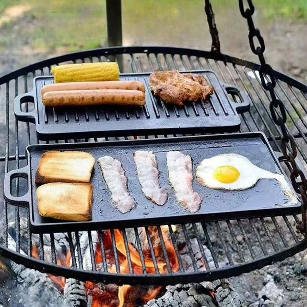 Plancha de Hierro Fundido de D - Camping Cooking Range reseña y precio