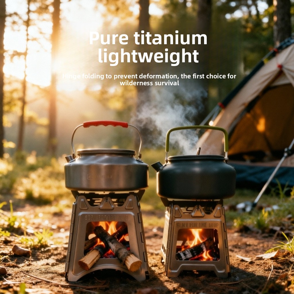 TiForge Estufa de Leña Plegabl - Camping Cooking Wood Stove reseña y precio