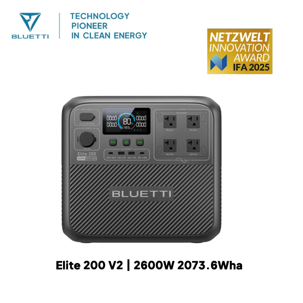 【Renew】BLUETTI Elite 200 V2 Es - Solar Oven Camp reseña y precio