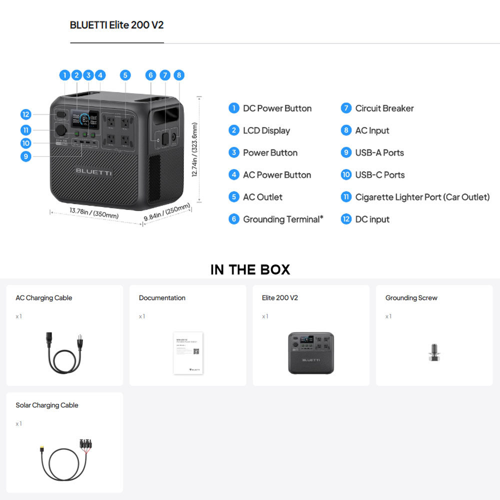 【Renew】BLUETTI Elite 200 V2 Es - Solar Oven Camp reseña y precio