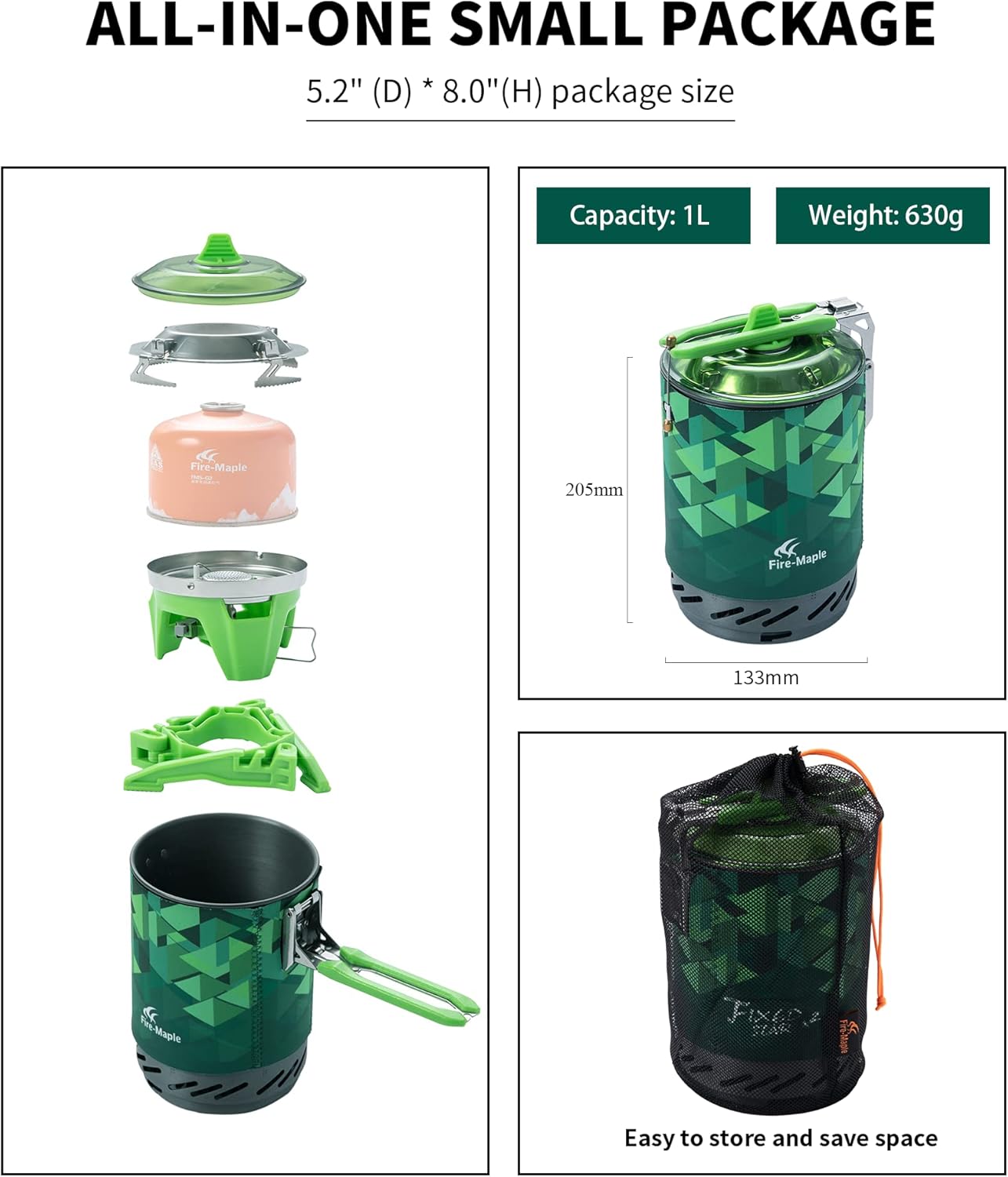 Sistema de cocina de FMS-X2 de - Camping Cooking One Pot reseña y precio