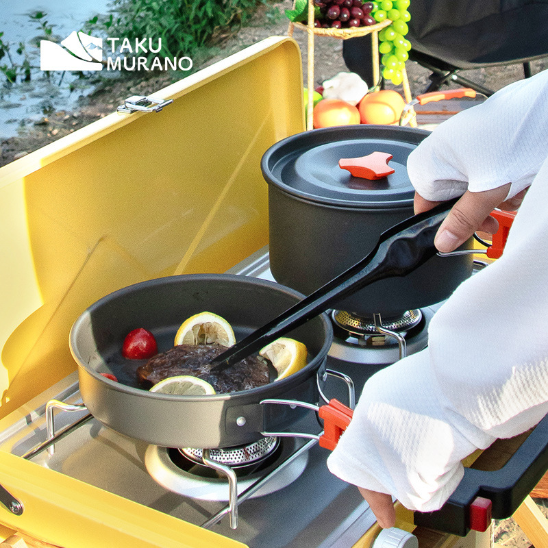 Juego de utensilios de cocina  - Camping Cooking Set With Kettle reseña y precio