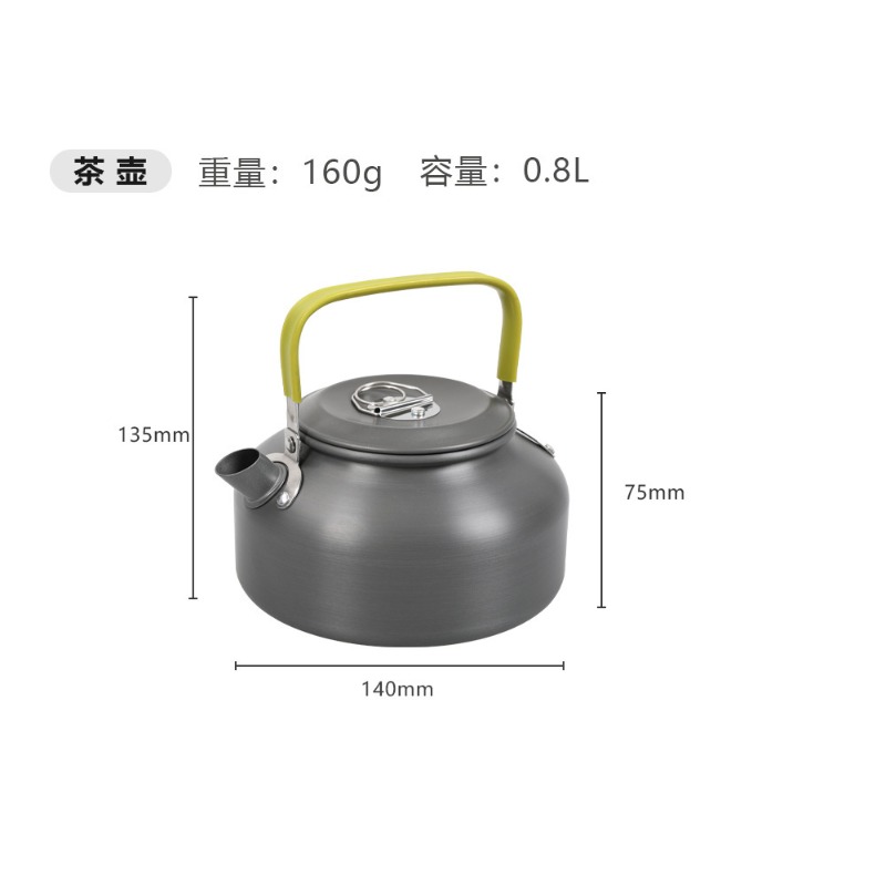 Juego de Utensilios de Cocina  - Camping Cooking Set With Kettle reseña y precio